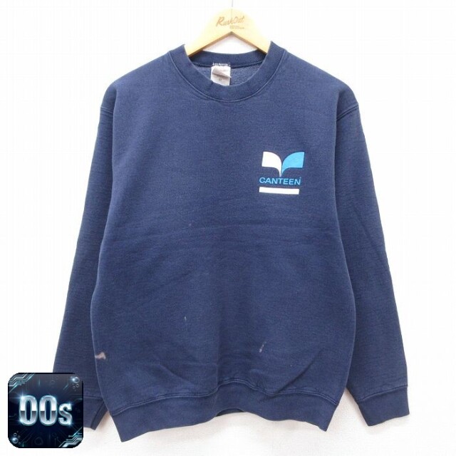 フルーツオブザルーム 00s 長袖スウェット CANTEEN ネイビー S | 古着