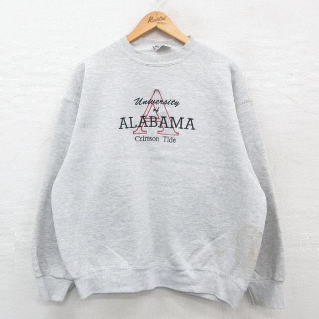 長袖スウェット アラバマ グレー XL | 古着