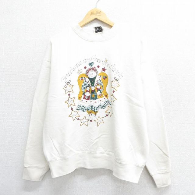 グランマ 90s 長袖スウェット 生成り XL | 古着