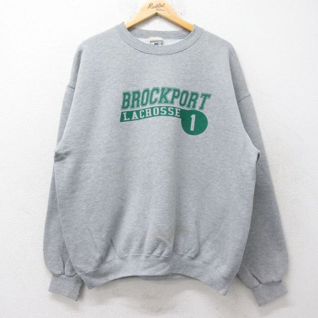 リー 00s 長袖スウェット BROCKPORT グレー XL | 古着