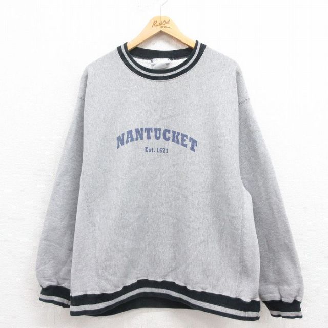 リー 00s 長袖スウェット ナンタケット グレー XL | 古着
