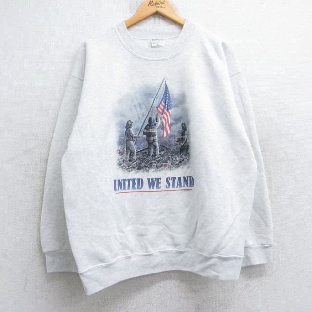 【50%OFF】80s 長袖スウェット 消防士 グレー L | 古着