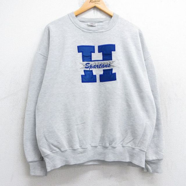 ジャージーズ 90s 長袖スウェット H スパルタンズ グレー XL | 古着