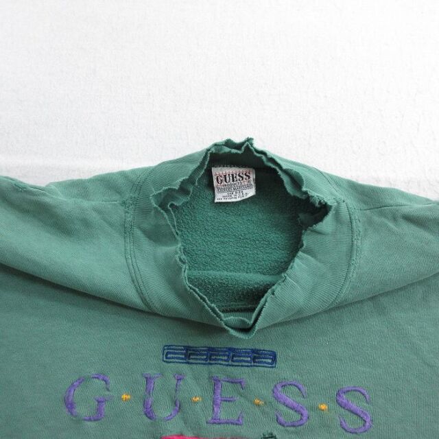 古着通販 L☆古着 ゲス GUESS 長袖 スウェット メンズ 90年代 90s