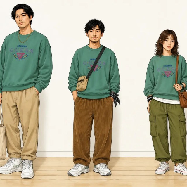 古着通販 L☆古着 ゲス GUESS 長袖 スウェット メンズ 90年代 90s