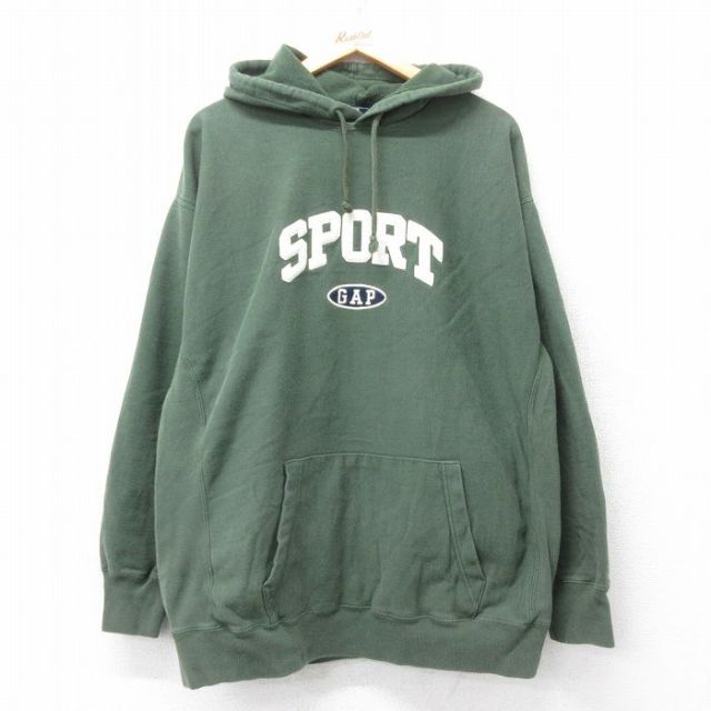 古着通販 XL☆古着 ギャップ GAP 長袖 スウェット パーカー メンズ 00