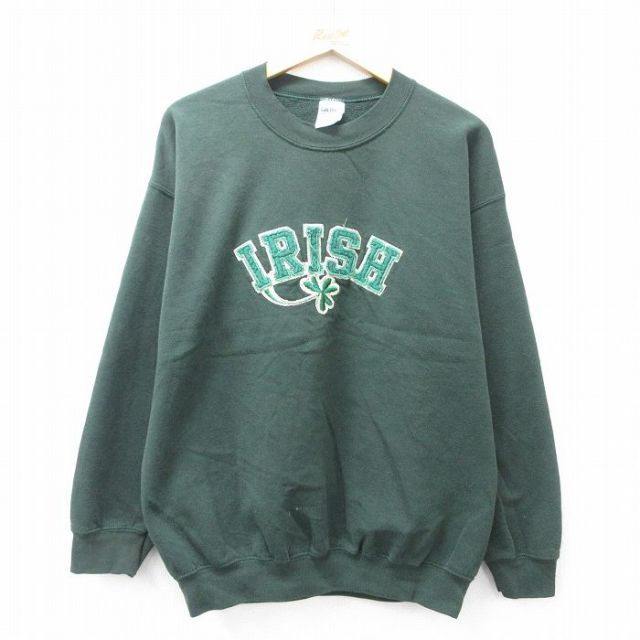 【50%OFF】00s 長袖スウェット グリーン L | 古着