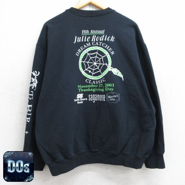 【50%OFF】フルーツオブザルーム 00s 長袖スウェット ドリームキャッチャー ブラック XL | 古着