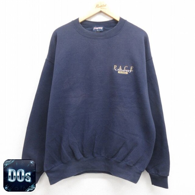 ジャンスポーツ 00s 長袖スウェット ピース ネイビー XL | 古着