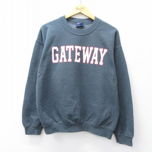 【50%OFF】MVスポーツ 長袖スウェット GATEWAY グレー L | 古着