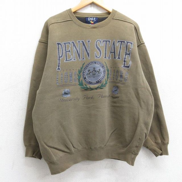 【50%OFF】ペンステートニタニーライオンズ 長袖スウェット カレッジ ブラウン L | 古着