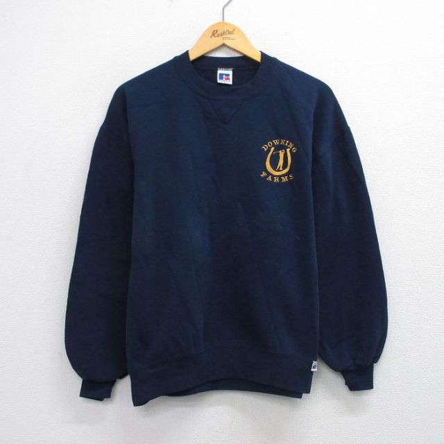 ラッセル 90s 長袖スウェット ゴルフ ネイビー XL | 古着