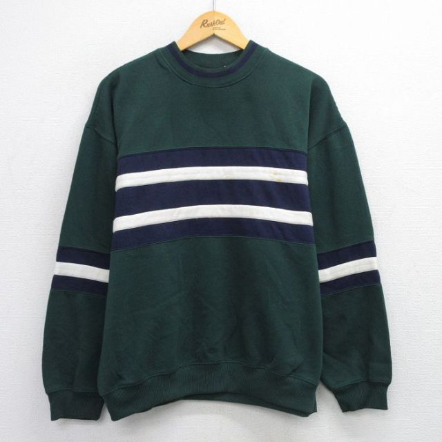【50%OFF】90s 長袖スウェット グリーン L | 古着