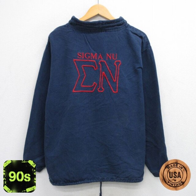 90s 長袖トップス ネイビー L | 古着