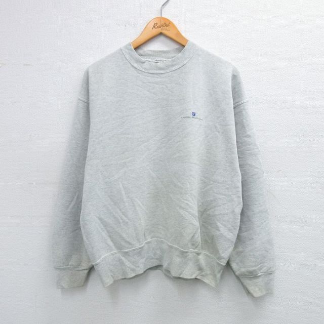 【50%OFF】フルーツオブザルーム 90s 長袖スウェット Memorial Helth Care グレー L | 古着