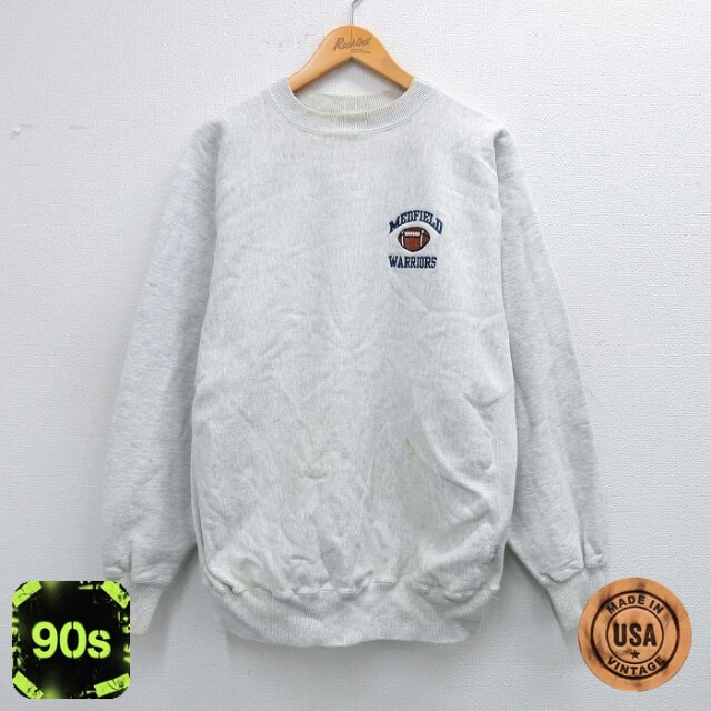 ケルスポーツ 90s 長袖スウェット フットボール グレー XL | 古着