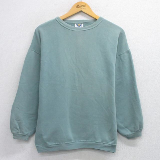 【50%OFF】90s 長袖スウェット グリーン L | 古着