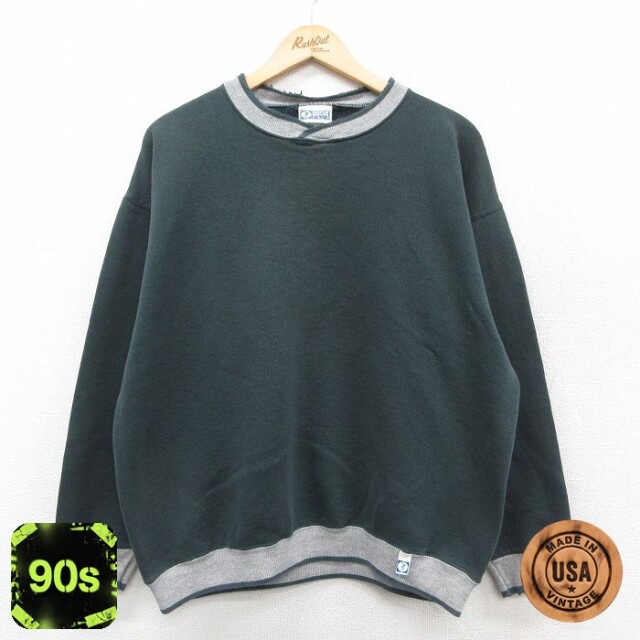 ディスカス 90s 長袖スウェット グリーン L | 古着