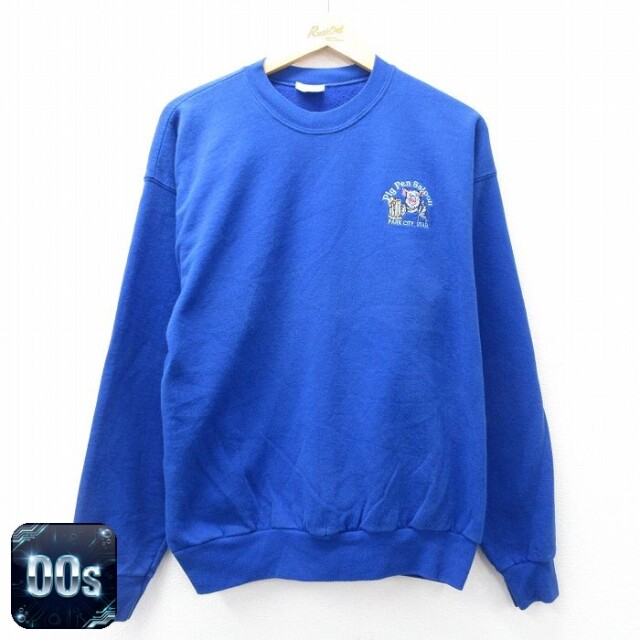 ヘインズ 00s 長袖スウェット Pig Pen Saloon ブルー L | 古着
