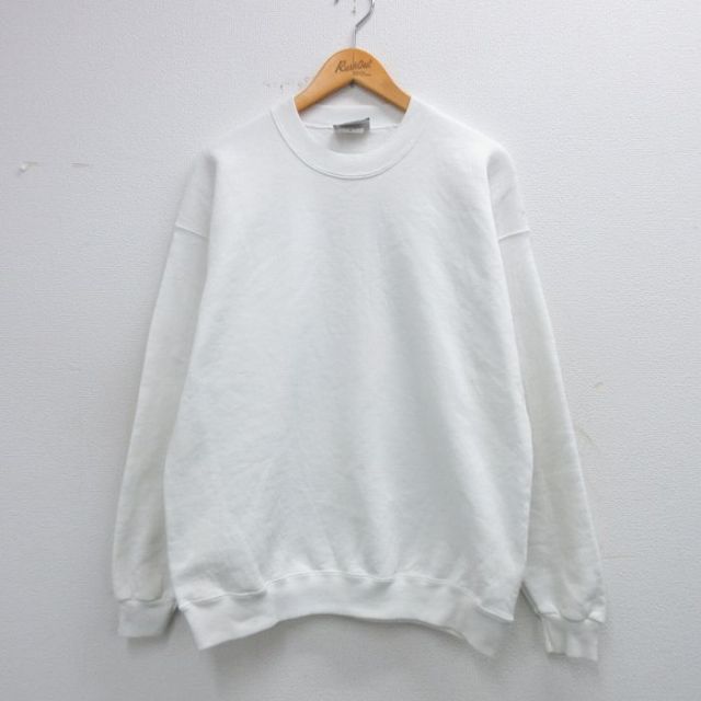 リー 90s 長袖スウェット ホワイト L | 古着