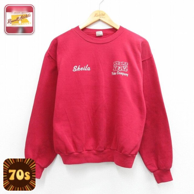 ラッセル 70s 長袖スウェット Yoke Company レッド L | 古着