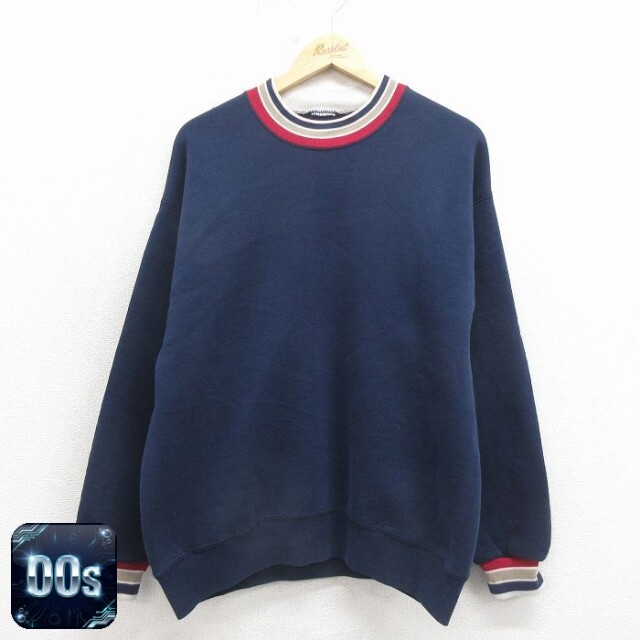 【50%OFF】00s 長袖スウェット ネイビー L | 古着