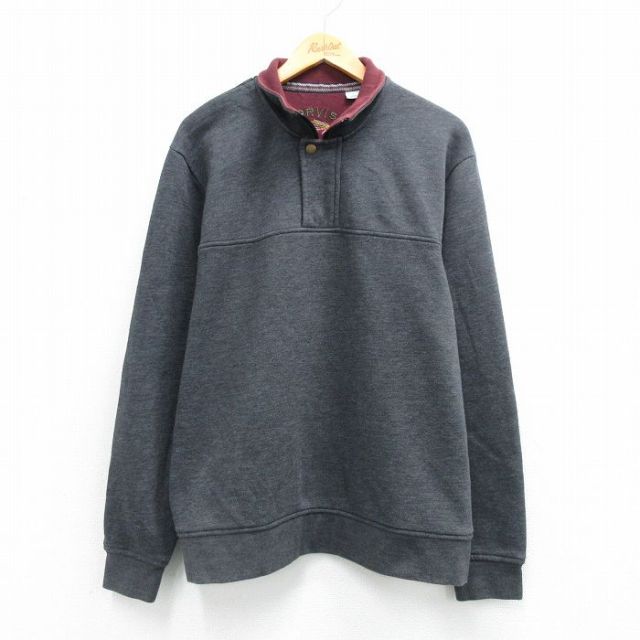 オービス 長袖ハーフジップスウェット グレー XL | 古着