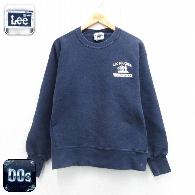 リー 00s 長袖スウェット LEO BOUCHER ネイビー XL | 古着
