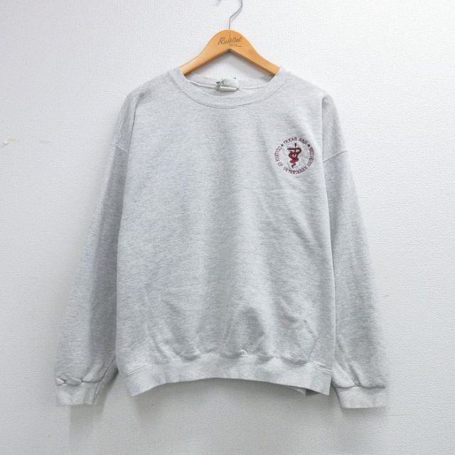 リー 90s 長袖スウェット テキサス A&M グレー XL | 古着