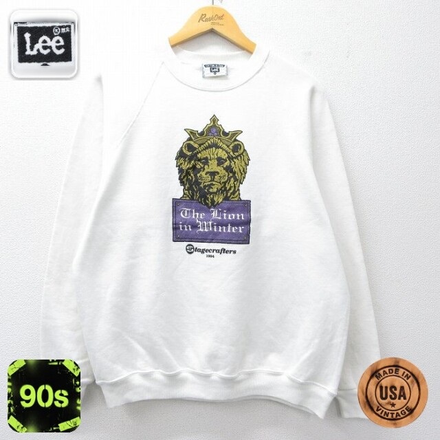 【20%OFF】リー 90s 長袖スウェット The Linon in Winter ホワイト L | 古着