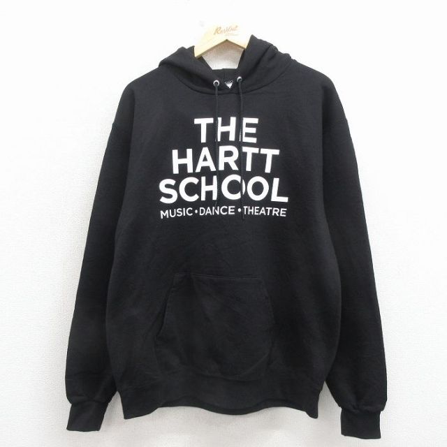 チャンピオン 長袖スウェットパーカー HARTT ブラック L | 古着