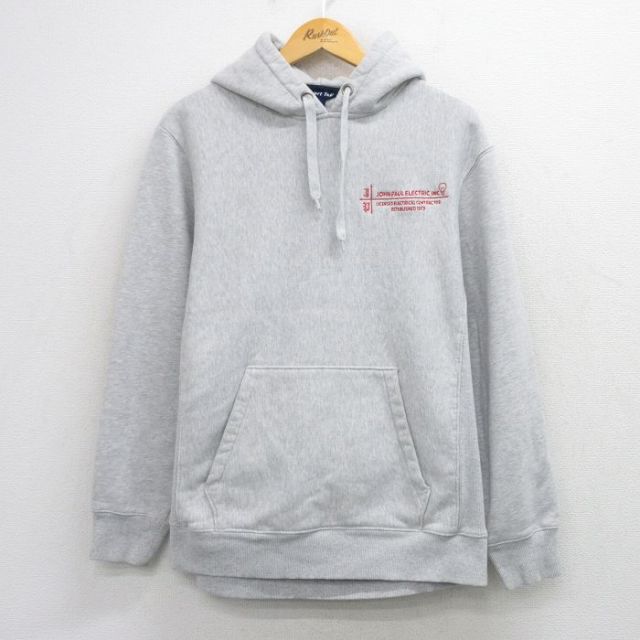 JOHN PAUL ELECTRIC 長袖スウェットパーカー 霜降り グレー L | 古着