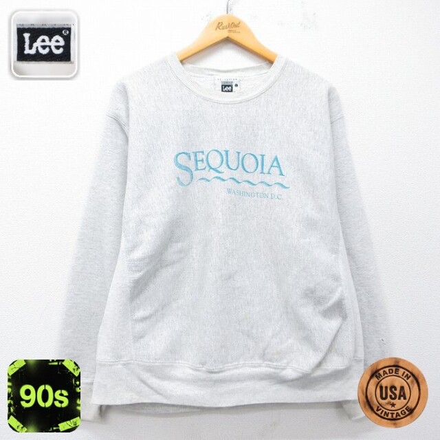 【20%OFF】リー 90s 長袖スウェット SEQUOIA グレー メンズXL相当 | 古着