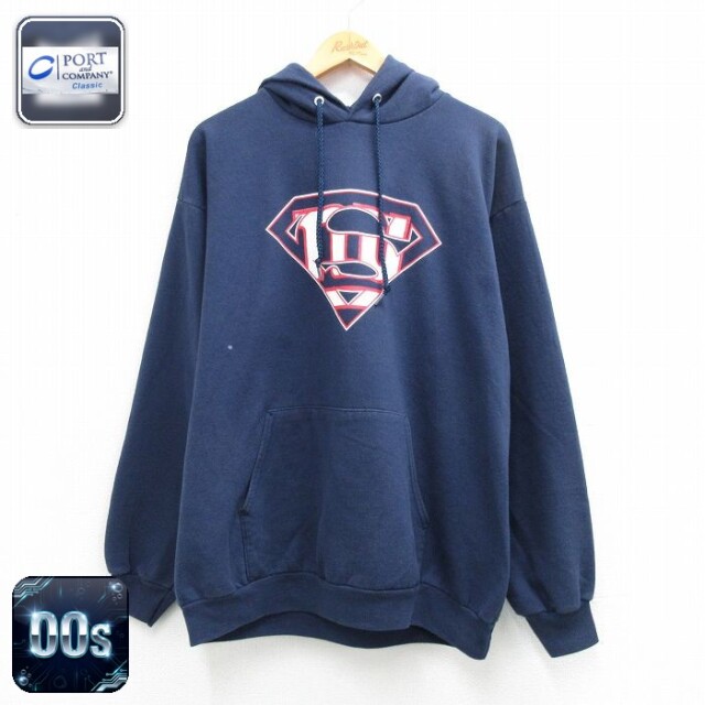【20%OFF】00s 長袖スウェットパーカー ニューヨークジャイアンツ ネイビー メンズL相当 | 古着