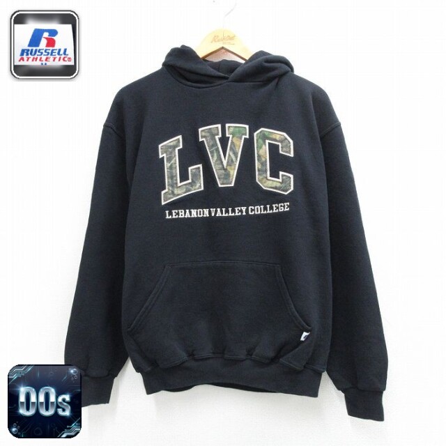 【20%OFF】ラッセル 00s 長袖スウェットパーカー LVC ブラック メンズL相当 | 古着
