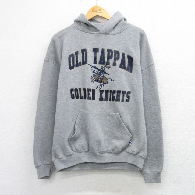 ラッセル 00s 長袖スウェットパーカー OLD TAPPAN グレー メンズXL相当 | 古着
