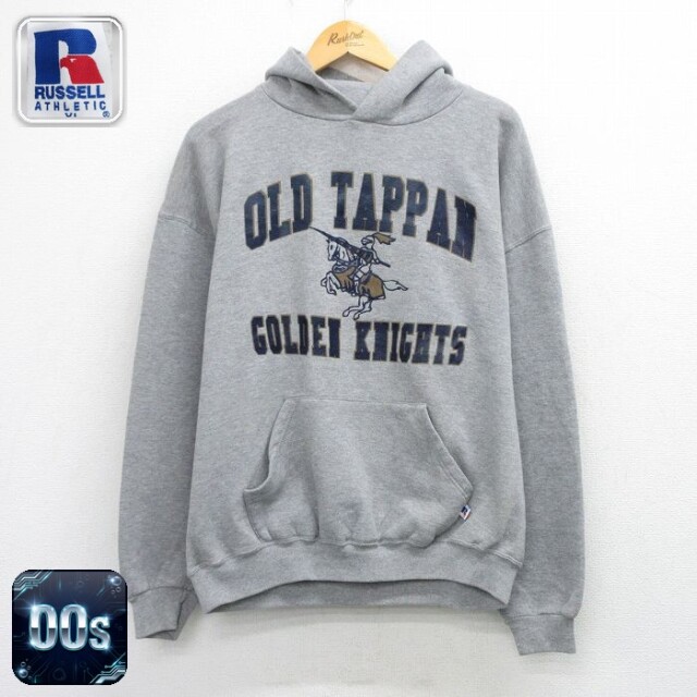 【20%OFF】ラッセル 00s 長袖スウェットパーカー OLD TAPPAN グレー メンズXL相当 | 古着