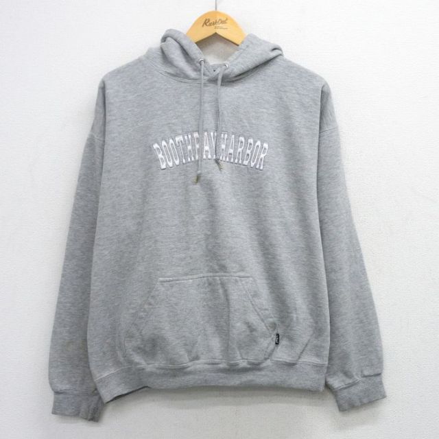 BOOTHBAY 長袖スウェットパーカー 霜降り グレー メンズXL相当 | 古着