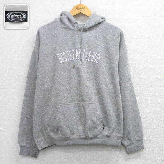 【20%OFF】BOOTHBAY 長袖スウェットパーカー 霜降り グレー メンズXL相当 | 古着