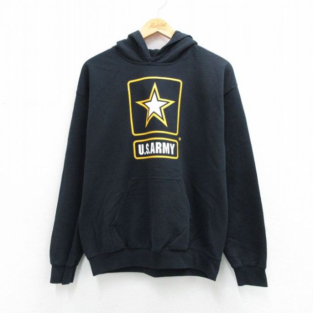 00s ミリタリーパーカー ARMY ブラック メンズM相当 | 古着