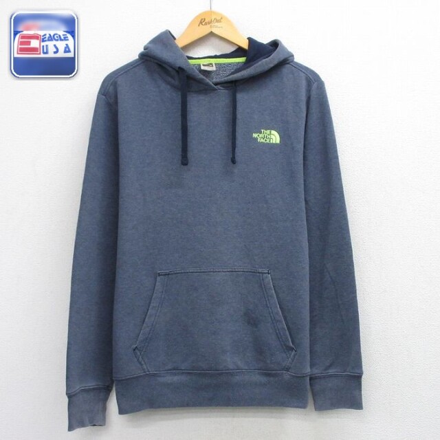 【20%OFF】ノースフェイス 長袖スウェットパーカー ワンポイントロゴ グレー メンズL相当 | 古着