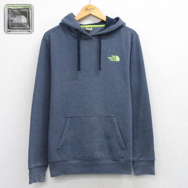 【20%OFF】ノースフェイス 長袖スウェットパーカー ワンポイントロゴ グレー メンズL相当 | 古着