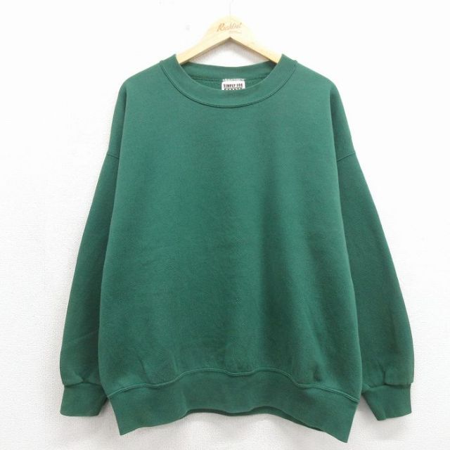 00s 長袖スウェット グリーン メンズXL相当 | 古着