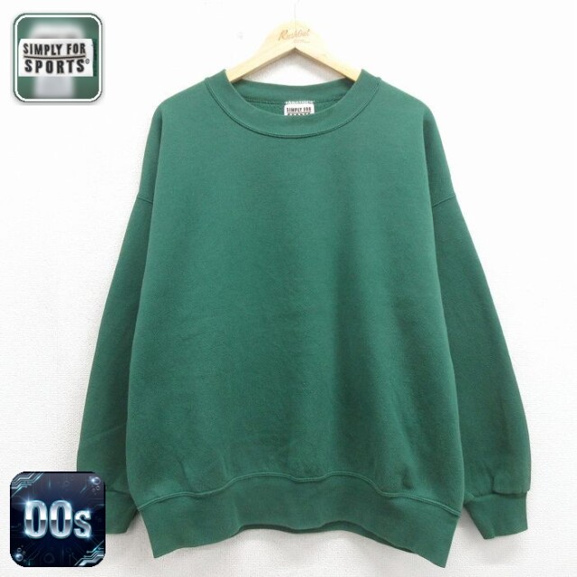 【20%OFF】00s 長袖スウェット グリーン メンズXL相当 | 古着
