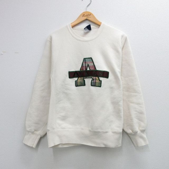 00s リバースタイプスウェット AVALON刺繍 ベージュ メンズL相当 | 古着