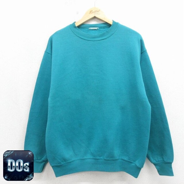【20%OFF】00s 長袖スウェット ライトブルー メンズL相当 | 古着