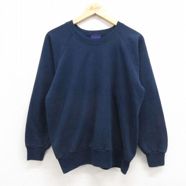 90s ラグランスウェット ネイビー メンズM相当 | 古着