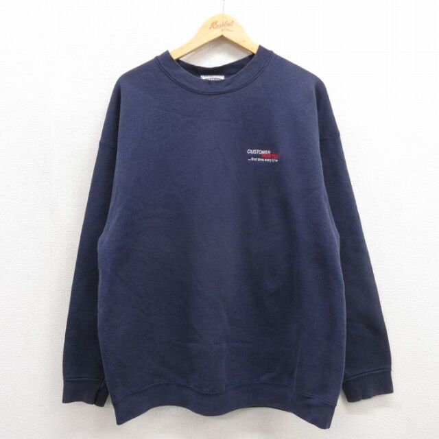 リー 90s 長袖スウェット CUSTOMER ネイビー メンズXL相当 | 古着