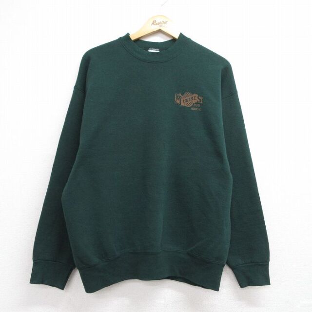 フルーツオブザルーム 90s 長袖スウェット MC GUIRES グリーン メンズL相当 | 古着