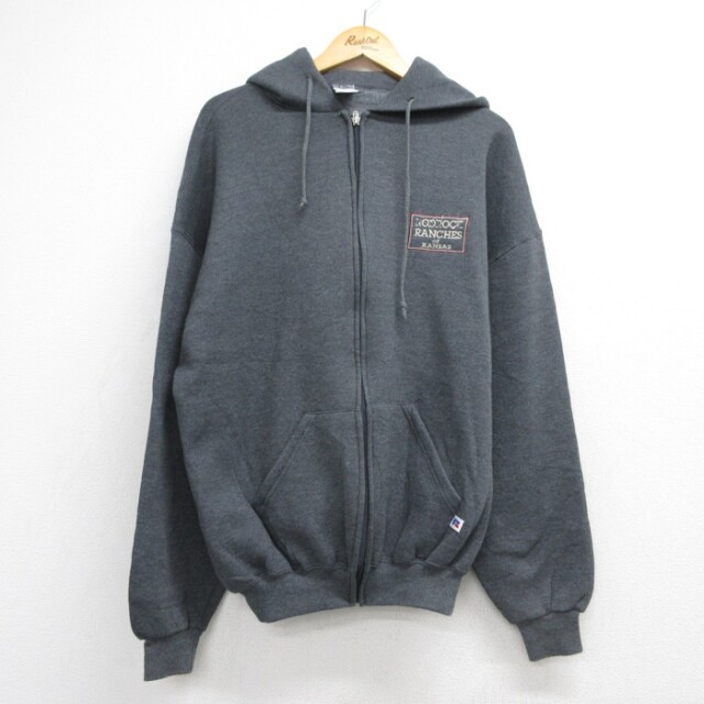 古着通販 XL☆古着 Russell Athletic 長袖 スウェット パーカー